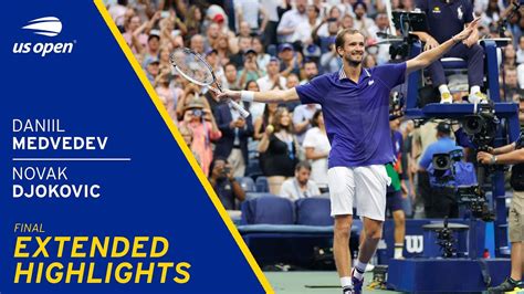 Daniil Medvedev vs. Novak Djokovic Extended Highlights .